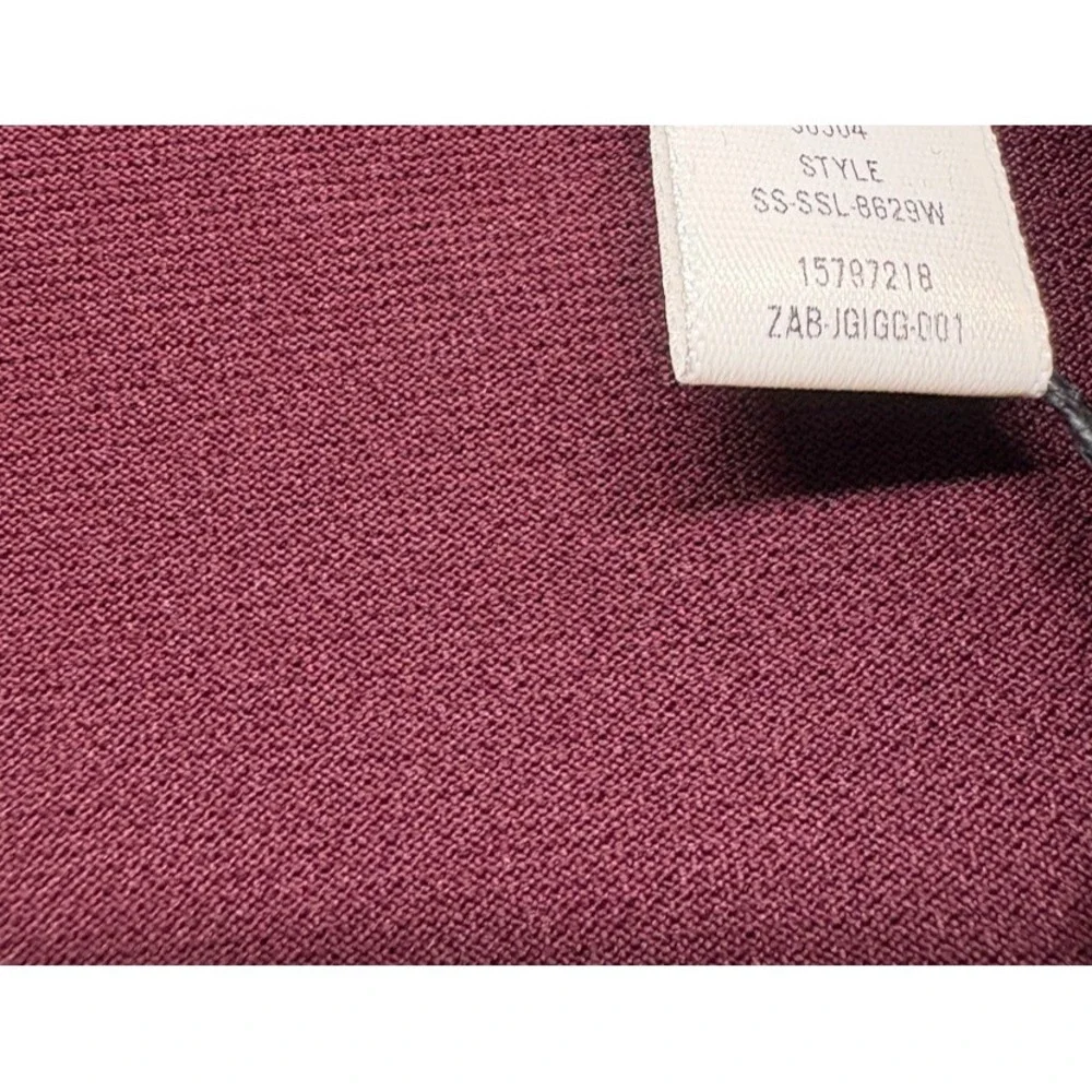 Nike X Skims Top Womens XS Maroon Currant V Neck Oversized Tee Sport New